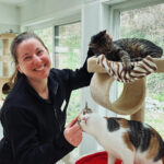 Dr. Jordyn Sthay loves providing care for cats at home.