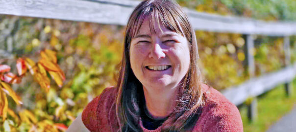 Photo showing Jenni Godfrey, DVM with her dog.